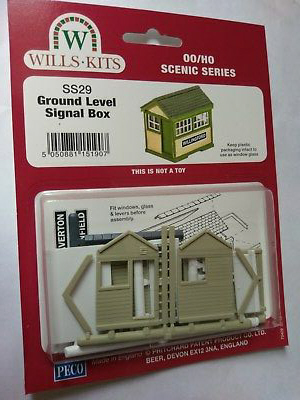 Wills SS29 00 Gauge Ground Level Signal Box NEW 